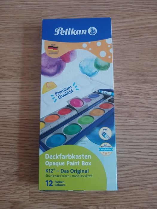 Фарба акварельні Pelikan 12 кольорів.