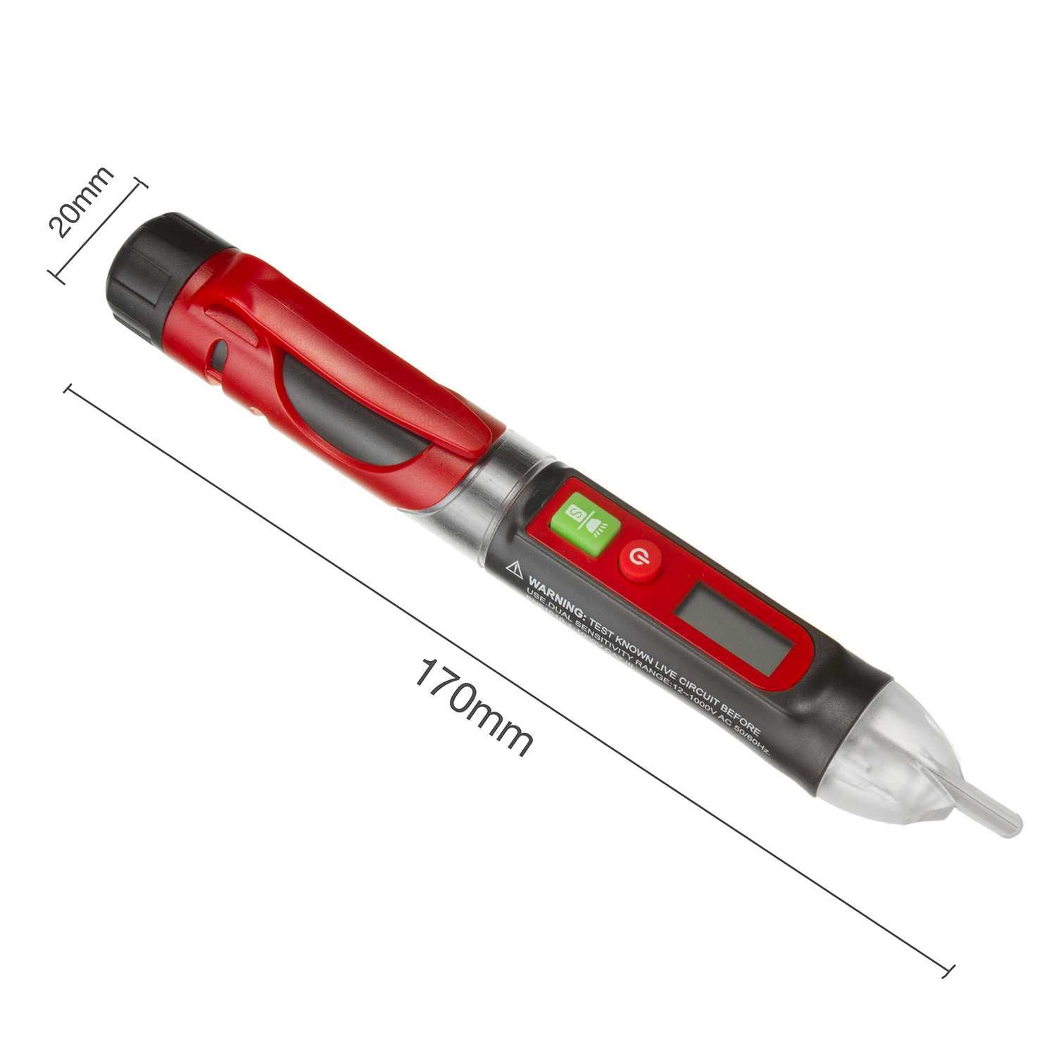 Bezdotykowy detektor wykrywacz napięcia 12-1000V MCE645