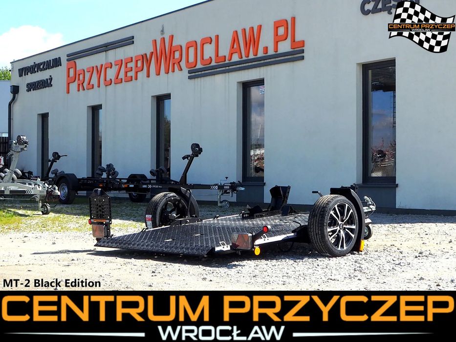 Lorries MT-2 BLACK EDITION / OPUSZCZANA / LEKKA / DMC: 750 KG  Nowa / pod 1 lub 2 motocykle / uchylna / regulowane uchwyty