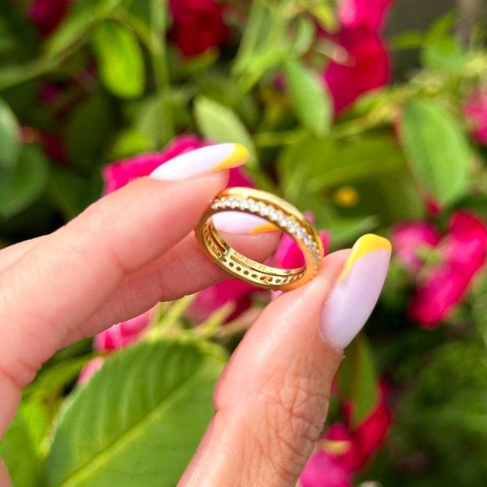 Срібна каблучка "Подвійний обідок" Pandora (Пандора) 163799C01