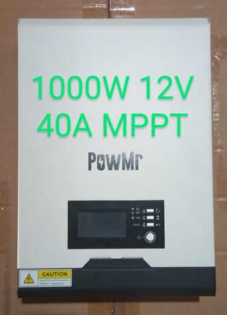 Inversor 1000W 12V 40A MPPT Híbrido Voltronic PowMr 50A PWM