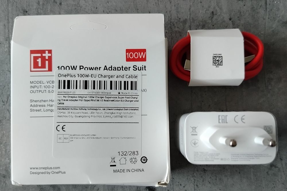 Ładowarka sieciowa Oneplus 100W. Czytaj opis.