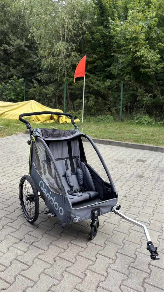 Przyczepka Rowerowa Queridoo Qupa 2(2 osobowa) Super stan!