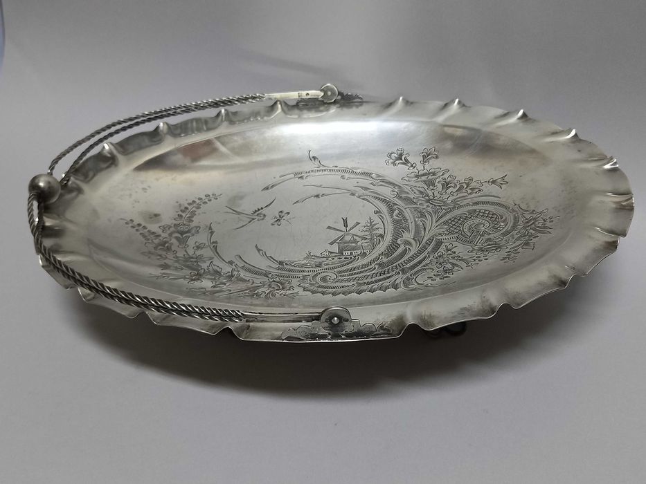 Patera, koszyczek na owoce, srebro 84 Rosja 523 g