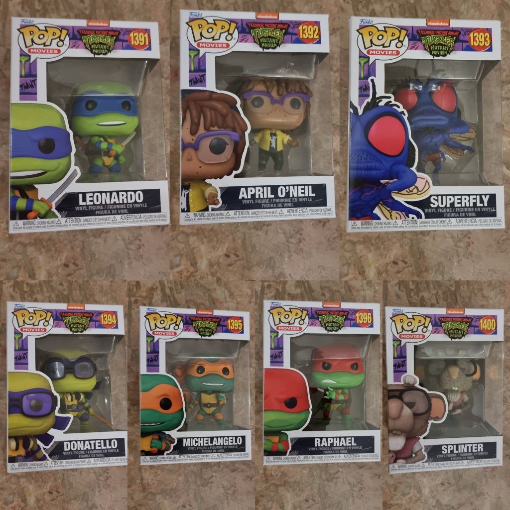 Funko pop - Turtles Teenage Mutant Ninja TMNT - Leonardo Donatello etc