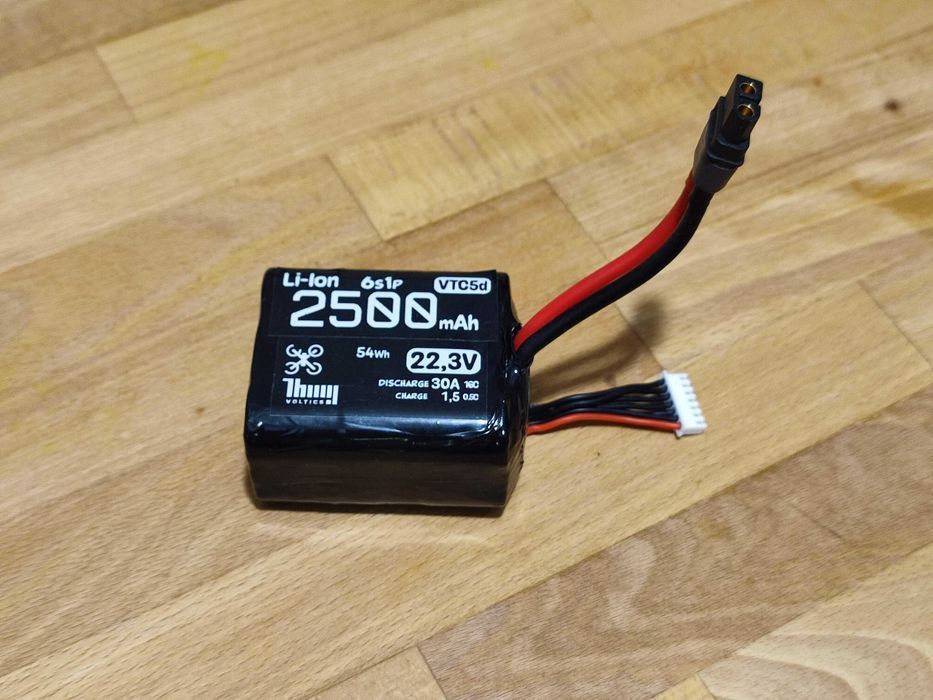 Bateria 6s1p Li-lon VTC5A 2600mAh long range fpv