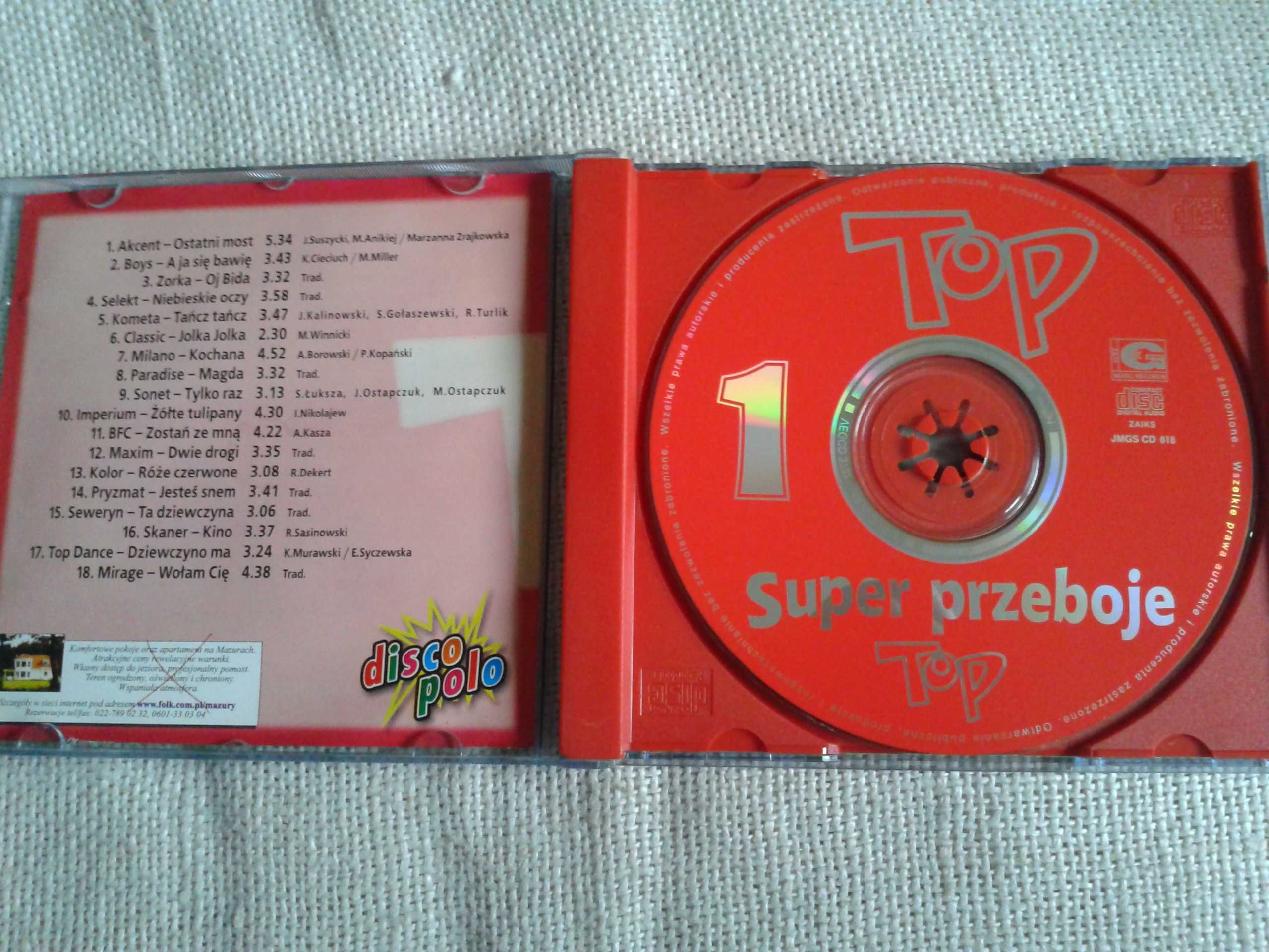 Top 1 Super Przeboje Disco Polo vol.1  CD