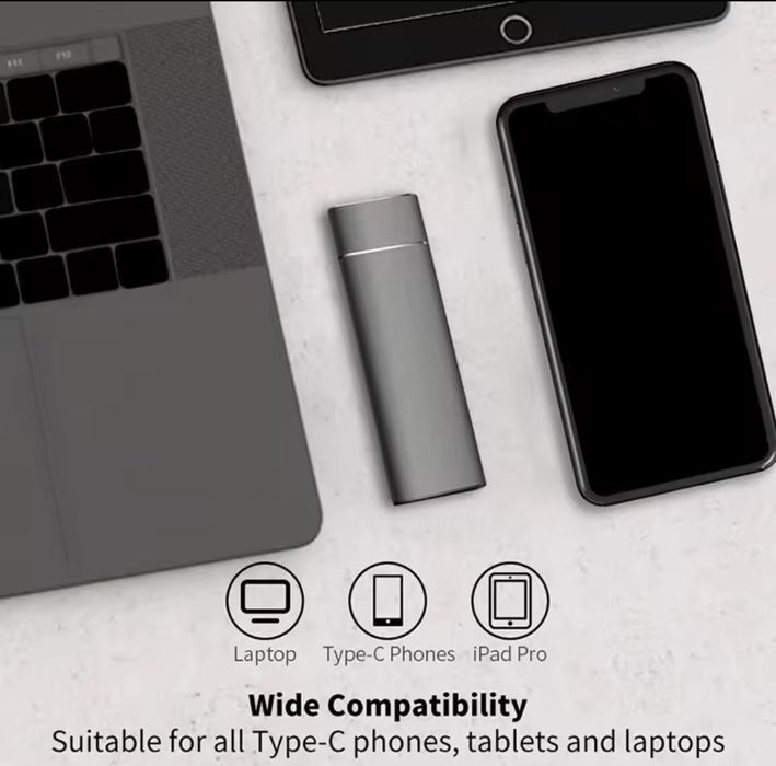Накопитель 1 Tb usb type-c жёсткий переносной внешний диск