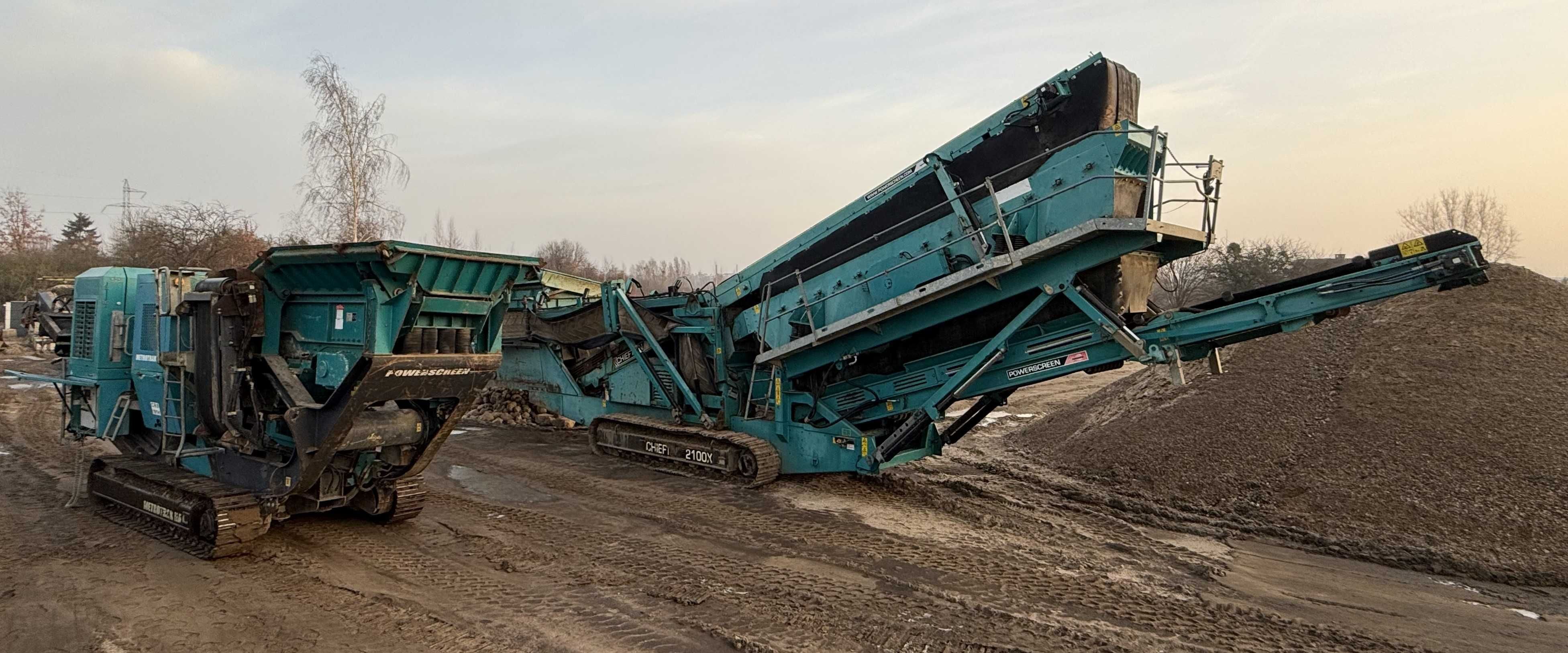 Wynajem kruszarki - Usługa kruszenia gruzu, betonu, cegły