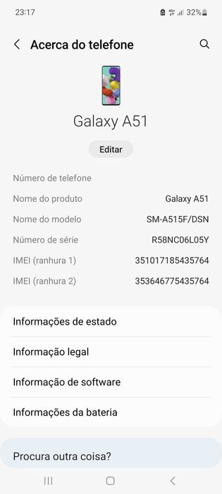 Samsung A51 como novo