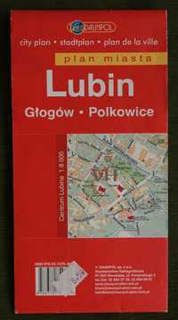 Mapa Lubin Głogów Polkowice 1:13 000