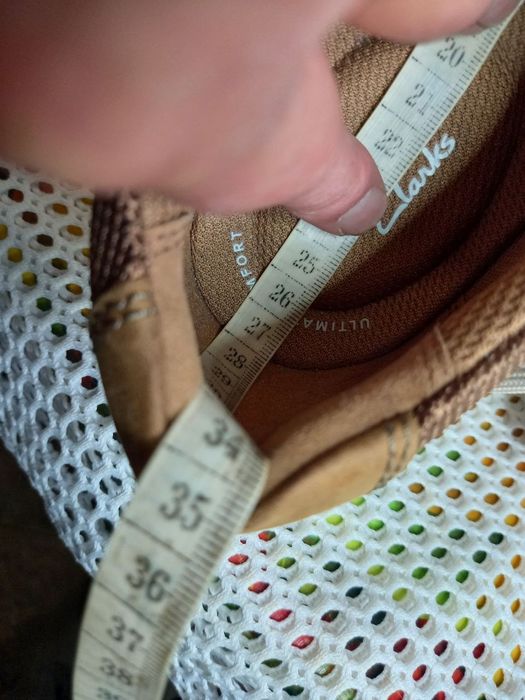 Кожанные ботинки Clarks 41р