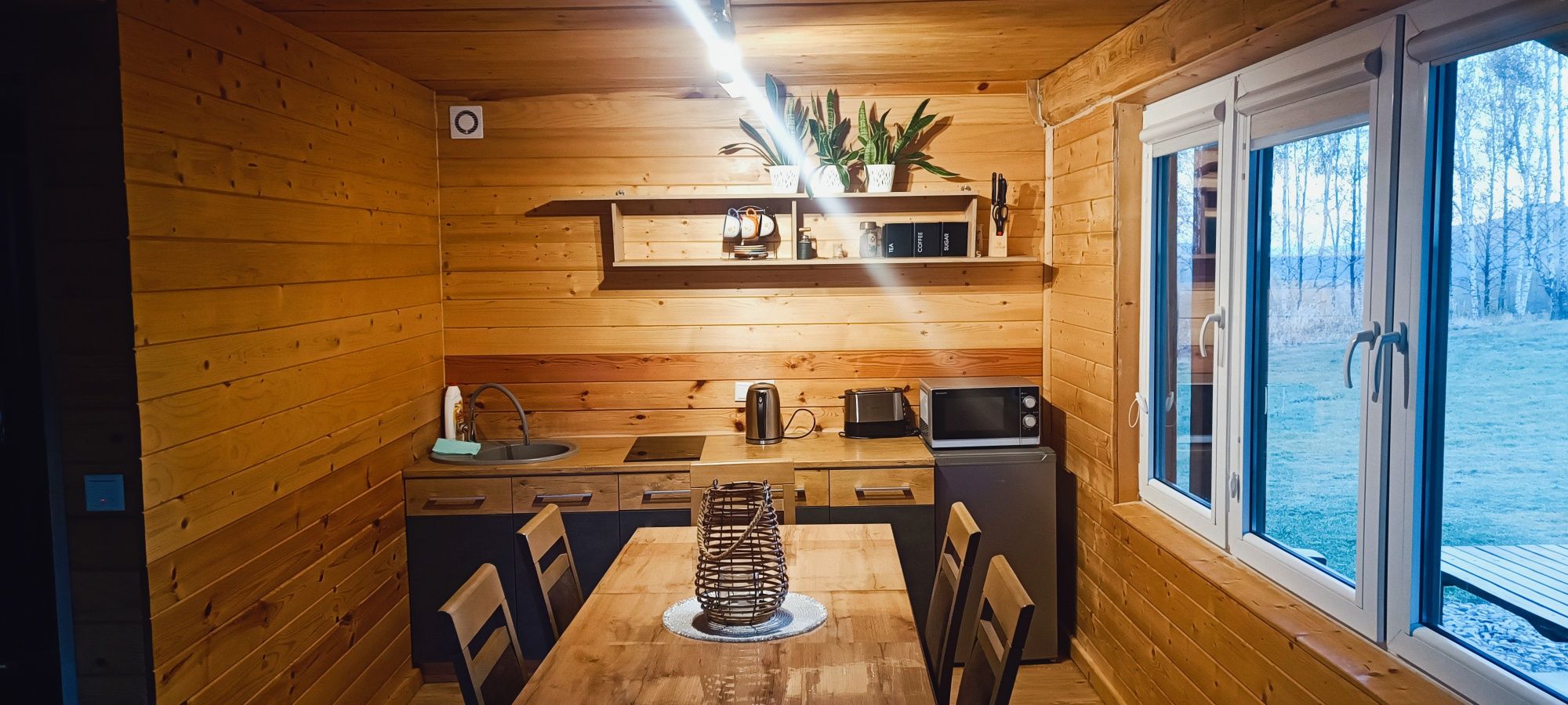 Domek wynajem wolny od 25-29.08 , sauna, jacuzzi Leśna Zagroda