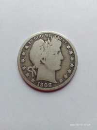 50 центов США 1908г. серебро