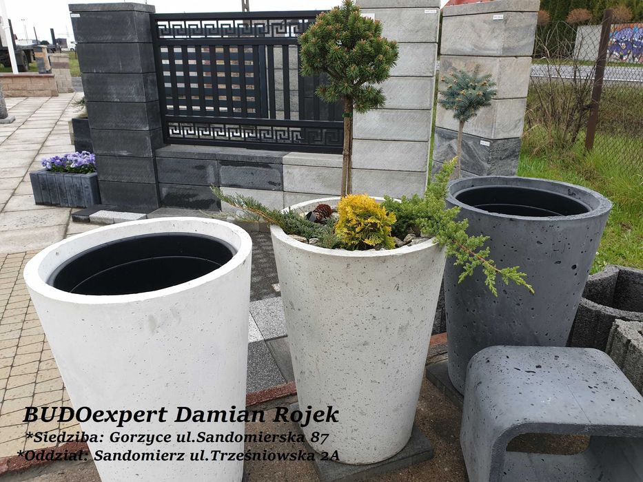 okazała donica ANTILA ogrodowa tarasowa beton architektoniczny