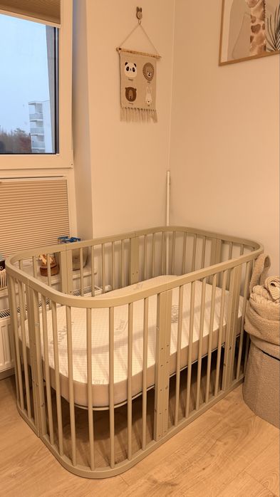 lóżeczko Waldin 7w1 oliwkowe