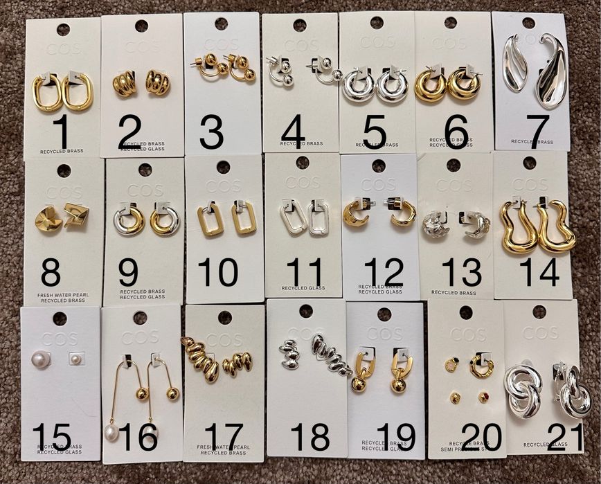 Сережки COS оригінал
