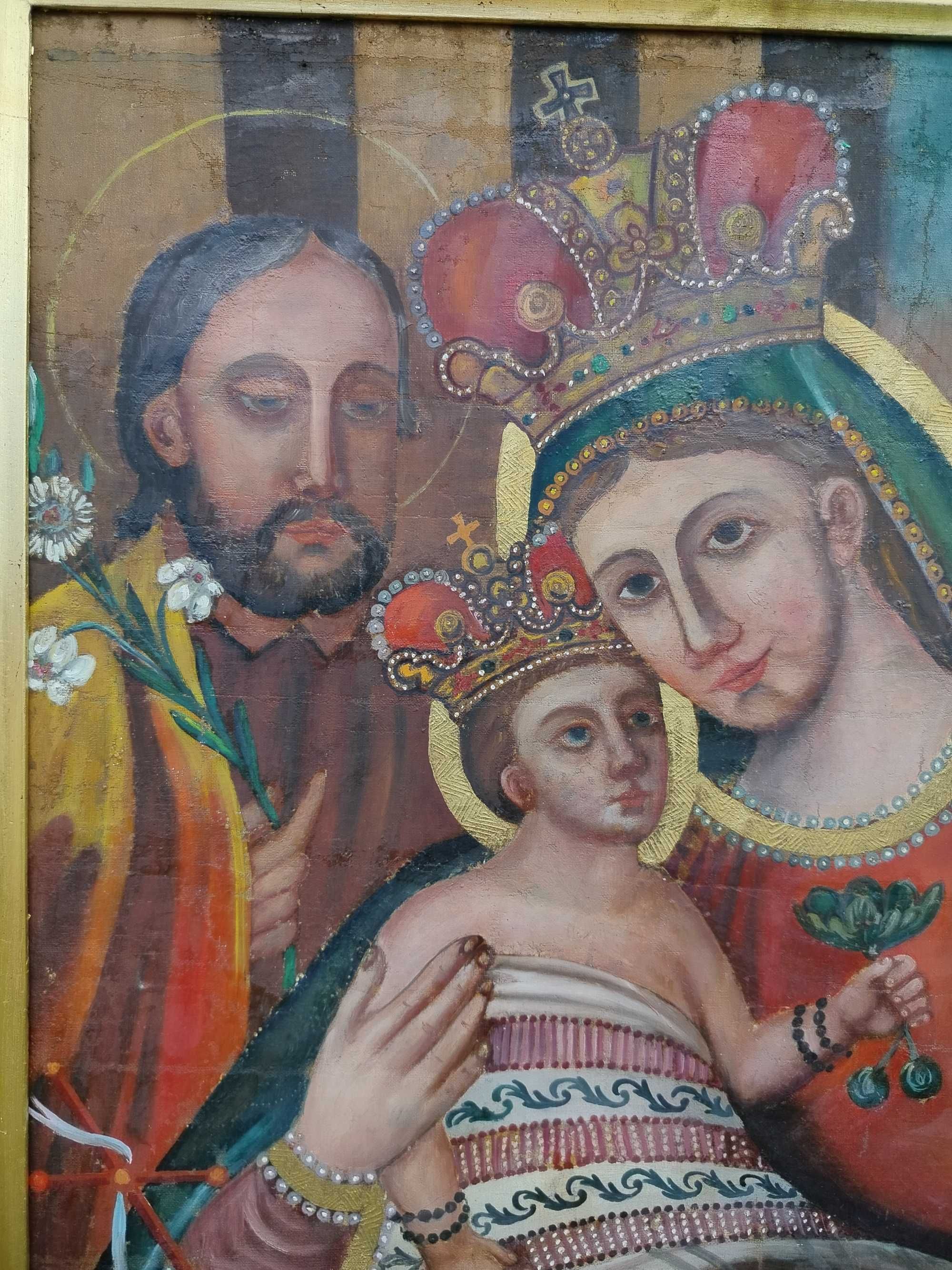 Matka Boska Dzikowska stary duzy obraz