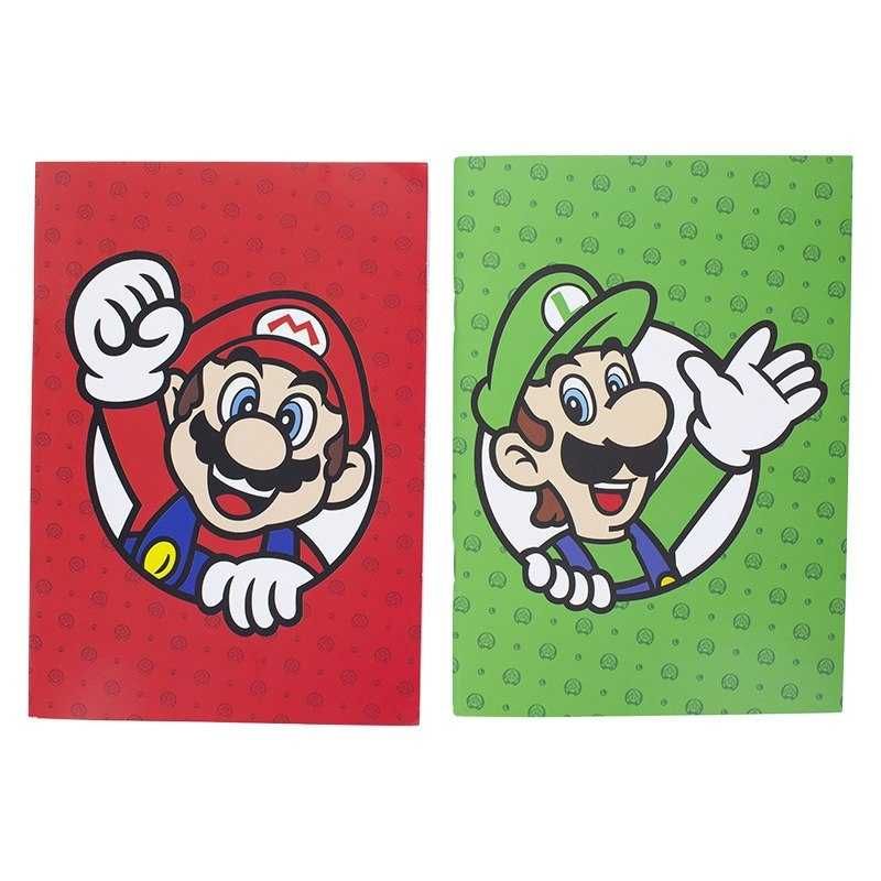 Zestaw 2 Notesów Zeszyty A5 SUPER MARIO Notebooks Nowy Poznań