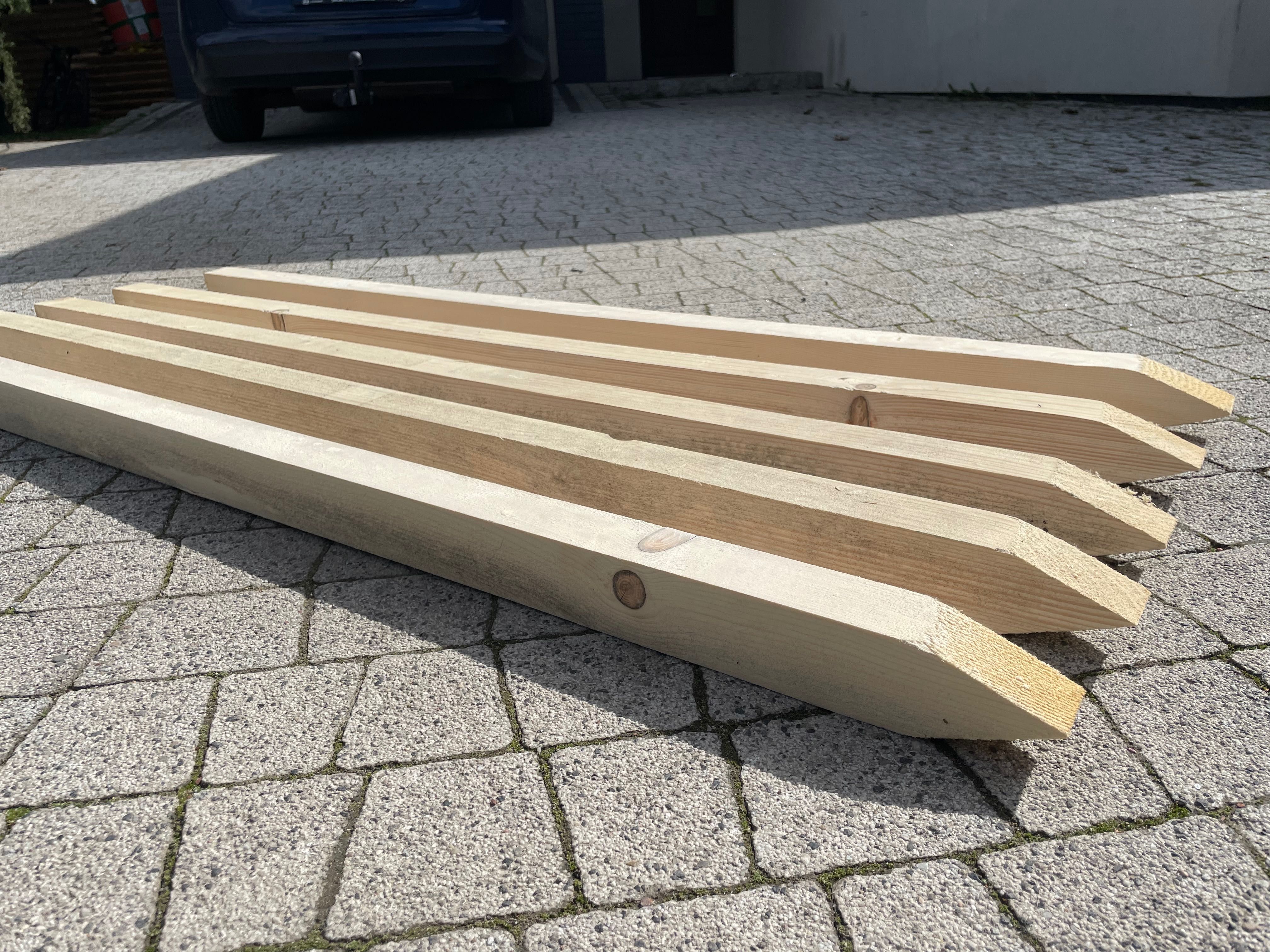 Paliki drewniane 120 cm, duża ilość
