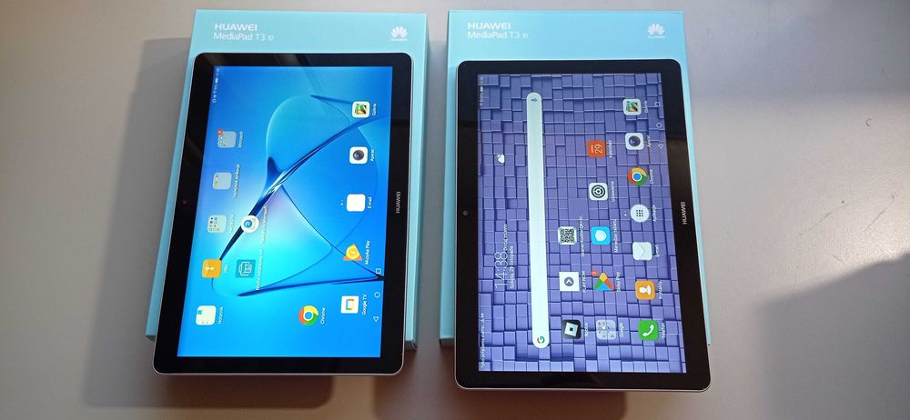 Tablet Huawei MediaPad T3 10, 2szt, stan b.dobry, kartonik, ładowarka
