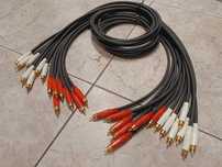 Interkonekt audio kabel RCA Stereo czincz cinch Amphenol 2x 1,5m