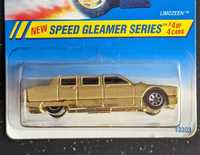 Hot Wheels Limozeen 1995 Gold Speed Gleamer Series Blue Card