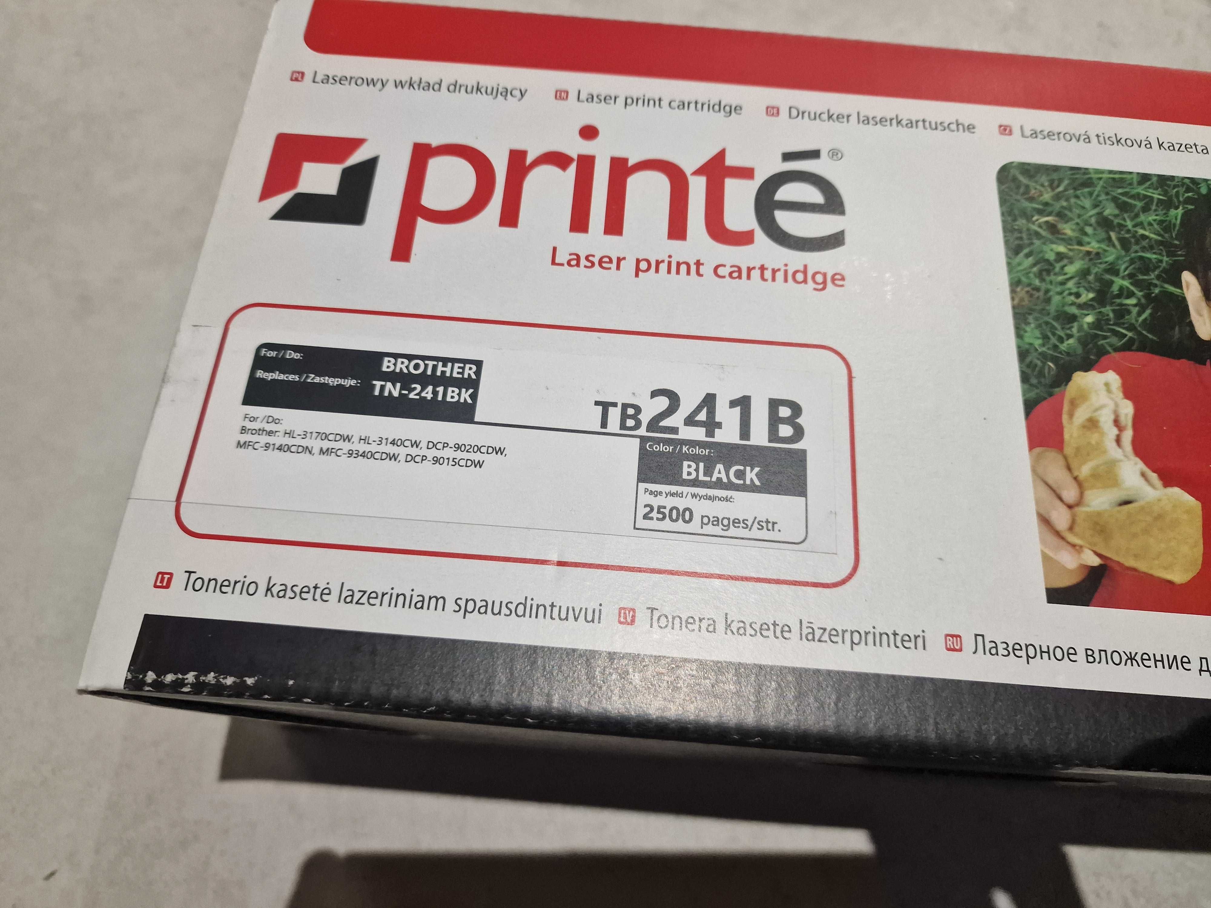 Toner do drukarki Brother TN-241BK TB241B w kolorze czarnym, nowy.