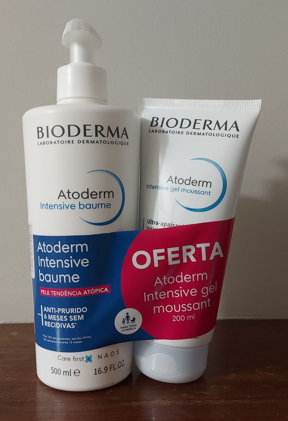 Hidratante BIODERMA Atoderm Intensive baume & gel moussant