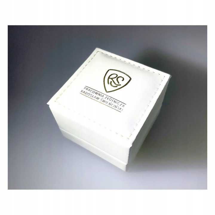Złoty Pierścionek pr.585 14k brylant 0.25ct RS0336