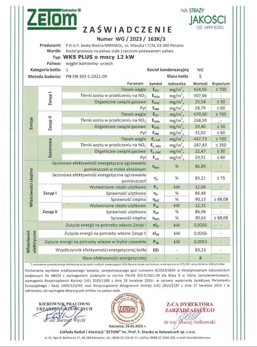 Piec Kocioł 5 KLASY Doradztwo w Doborze Kotła Dojazd na Pomiary GRATIS