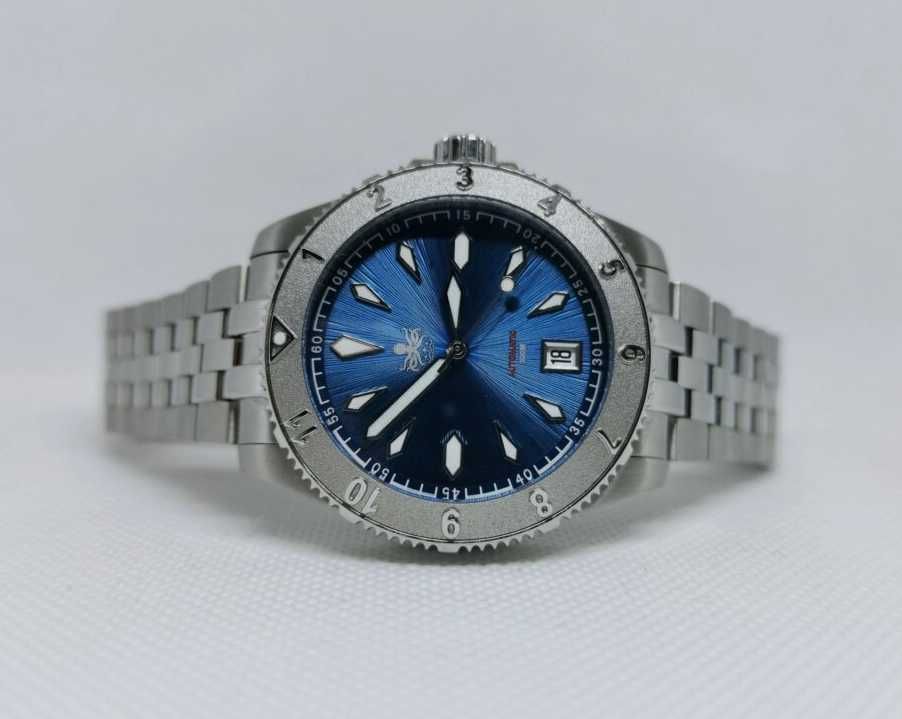Zegarek PHOIBOS Voyager V2 Blue PYO26B Diver nowy pełny set