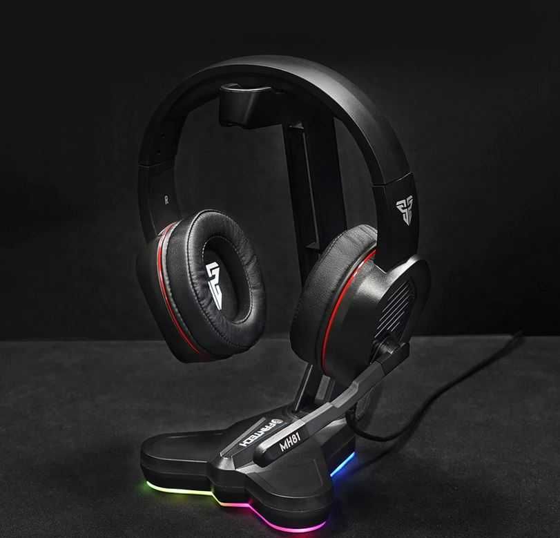 Suporte para Auscultadores Gaming RGB 10 Modos