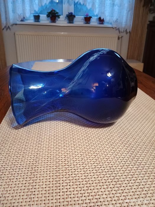 Kolorowe szkło PRL - wazon