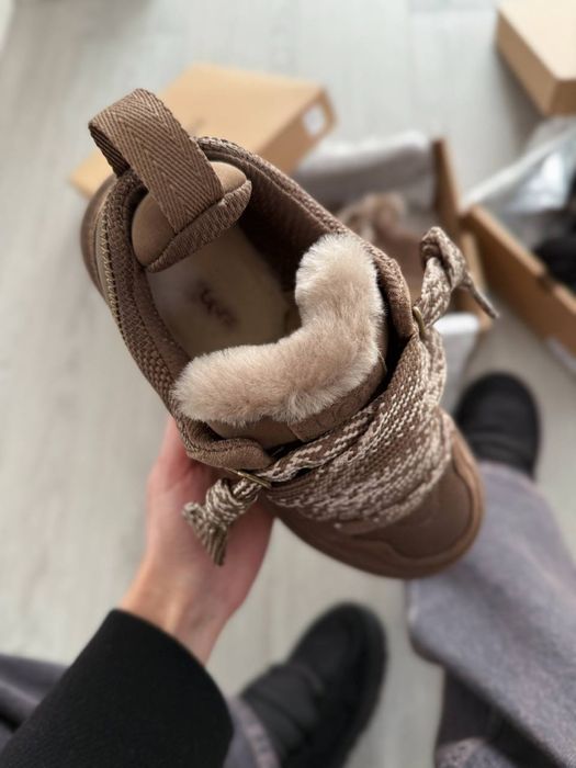 Коричневі угг ловмел, Ugg Lowmel Sneakers Brown, шоколадні угг ловмели