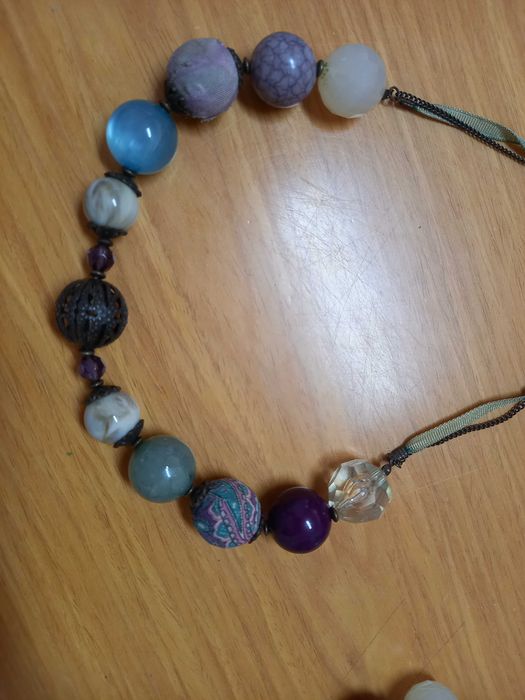 Conjunto Novo de fio e pulseira coloridos ajustáveis