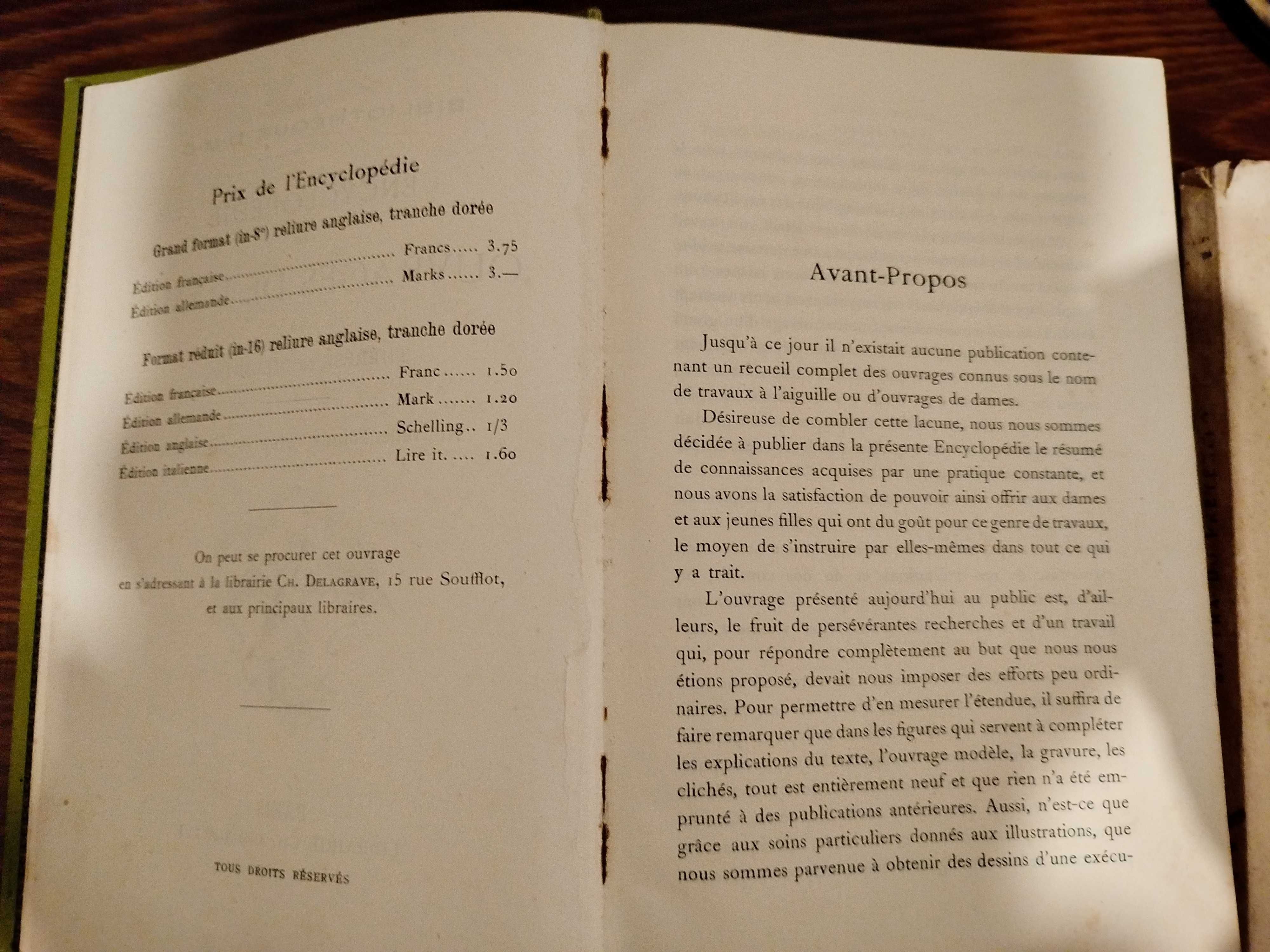 Encyclopédie des ouvrages / Costura / Bordados