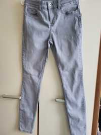 Spodnie damskie jeans popiel