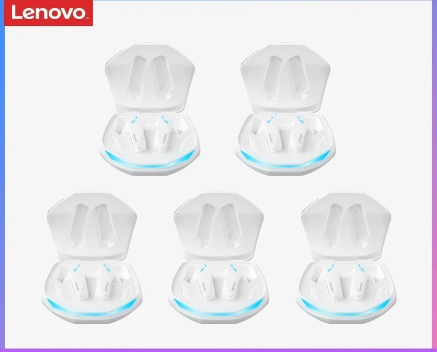 Phones Lenovo bluetooth 5.3 gamer cancelamento ruído preto/branco