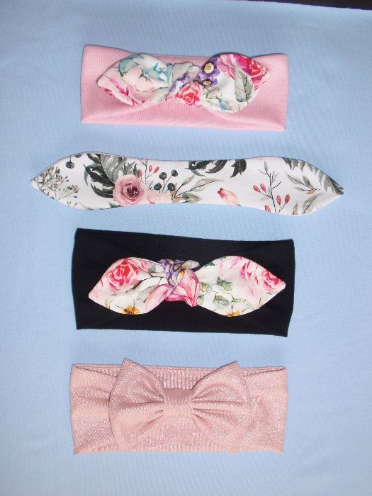 Opaska Pin up ~ niemowlęca ~ dziecięca ~ przeplatana ~ Kokarda _ od 0+