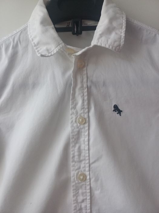 Biala koszula dla chlopca 110