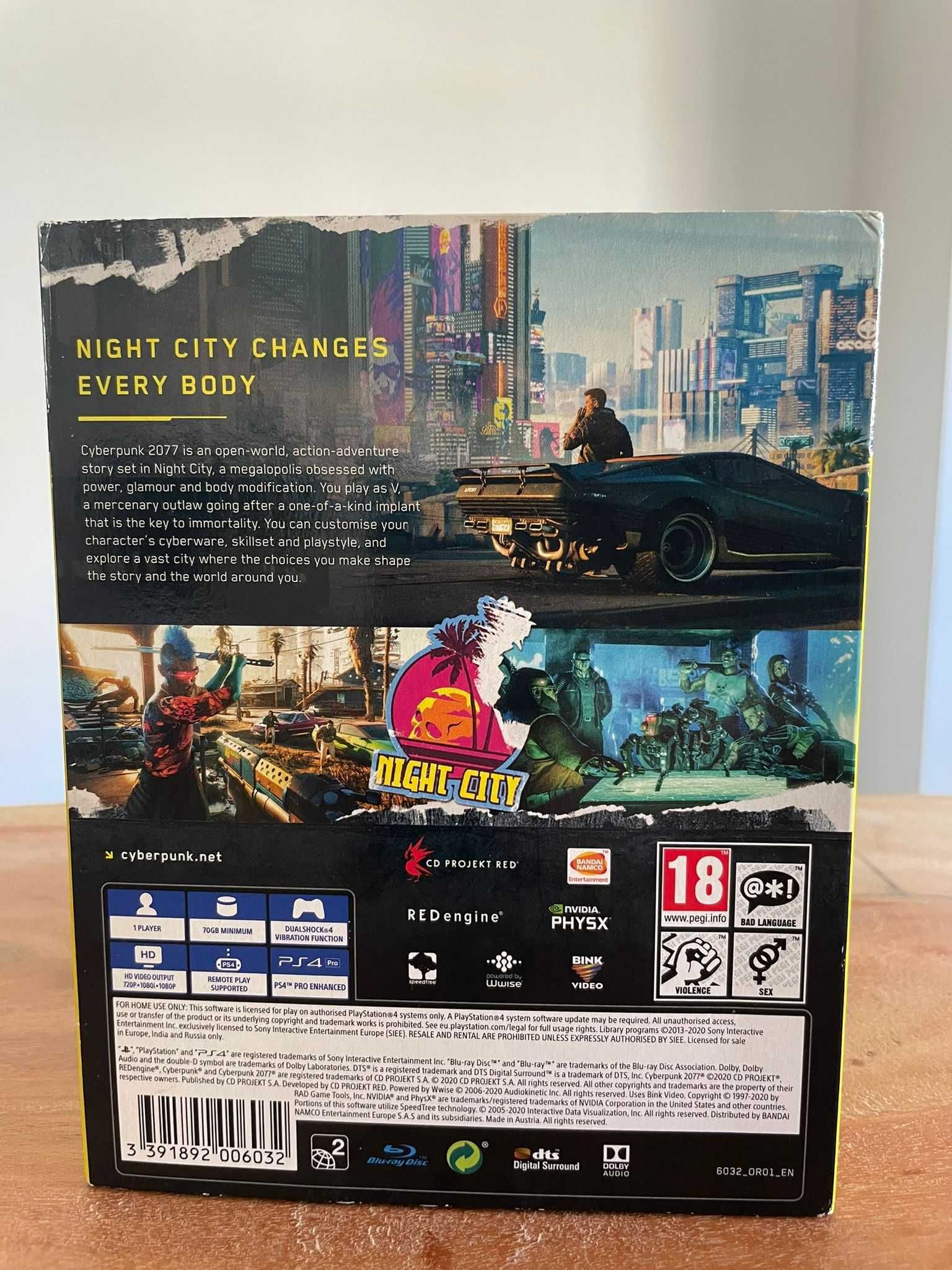 cyberpunk 2077 Day one + Steelbook