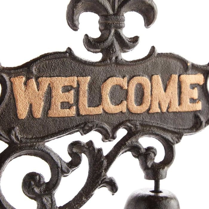Prezent Parapetówka Żeliwny dzwonek - "Welcome". Piękny i Solidny.
