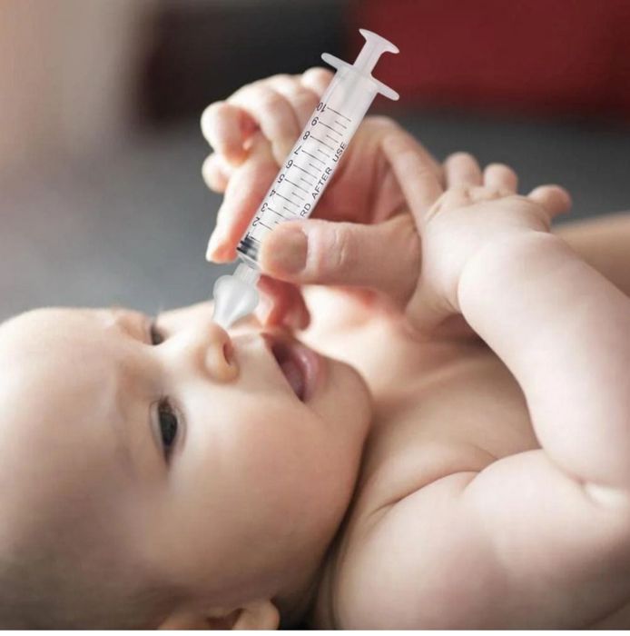 Strzykawka Do nosa Dla Niemowląt z Silikonowym Ustnikiem 2.szt