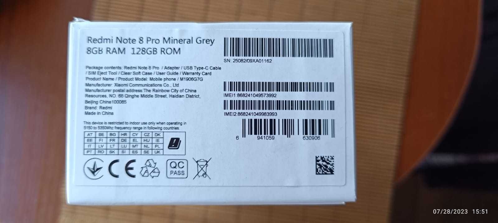 Xiaomi Redmi Note 8 Pro 8/128 GB - mineral grey