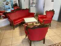 Komplet wypoczynkowy w stylu Ludwik XVI Sofa i 2 fotele.