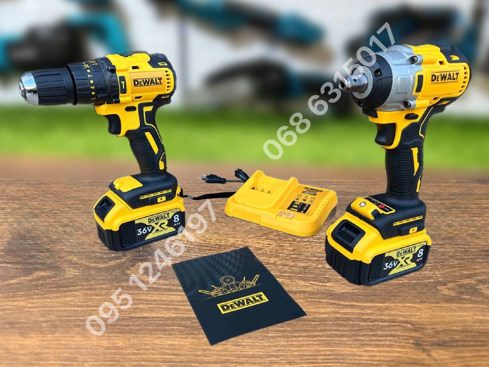 Набор 4/1 DeWALT Болгарка + Гайковерт + Перфоратор + Шуруповерт 36V8Ah