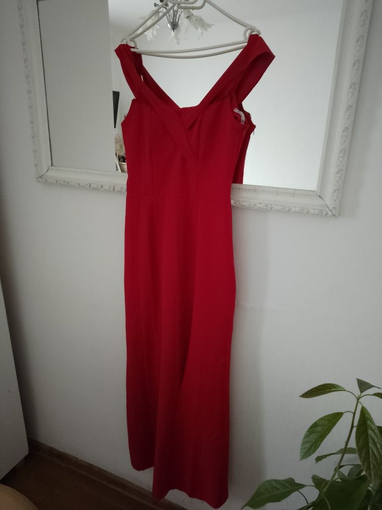 Sukienka długa czerwona rozmiar M/L 40