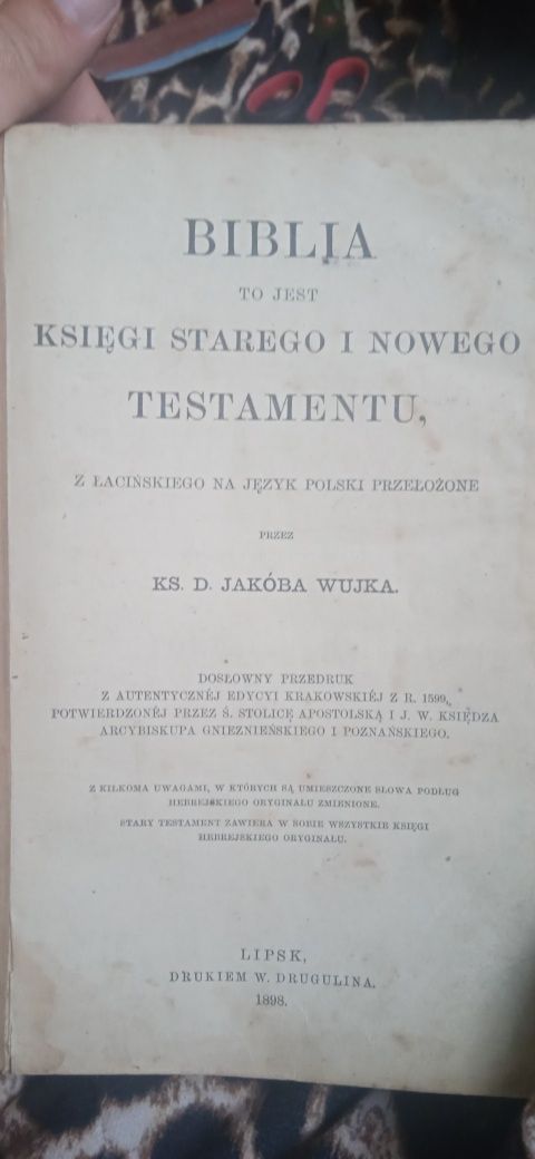 Biblia księdza Jakuba Wujka