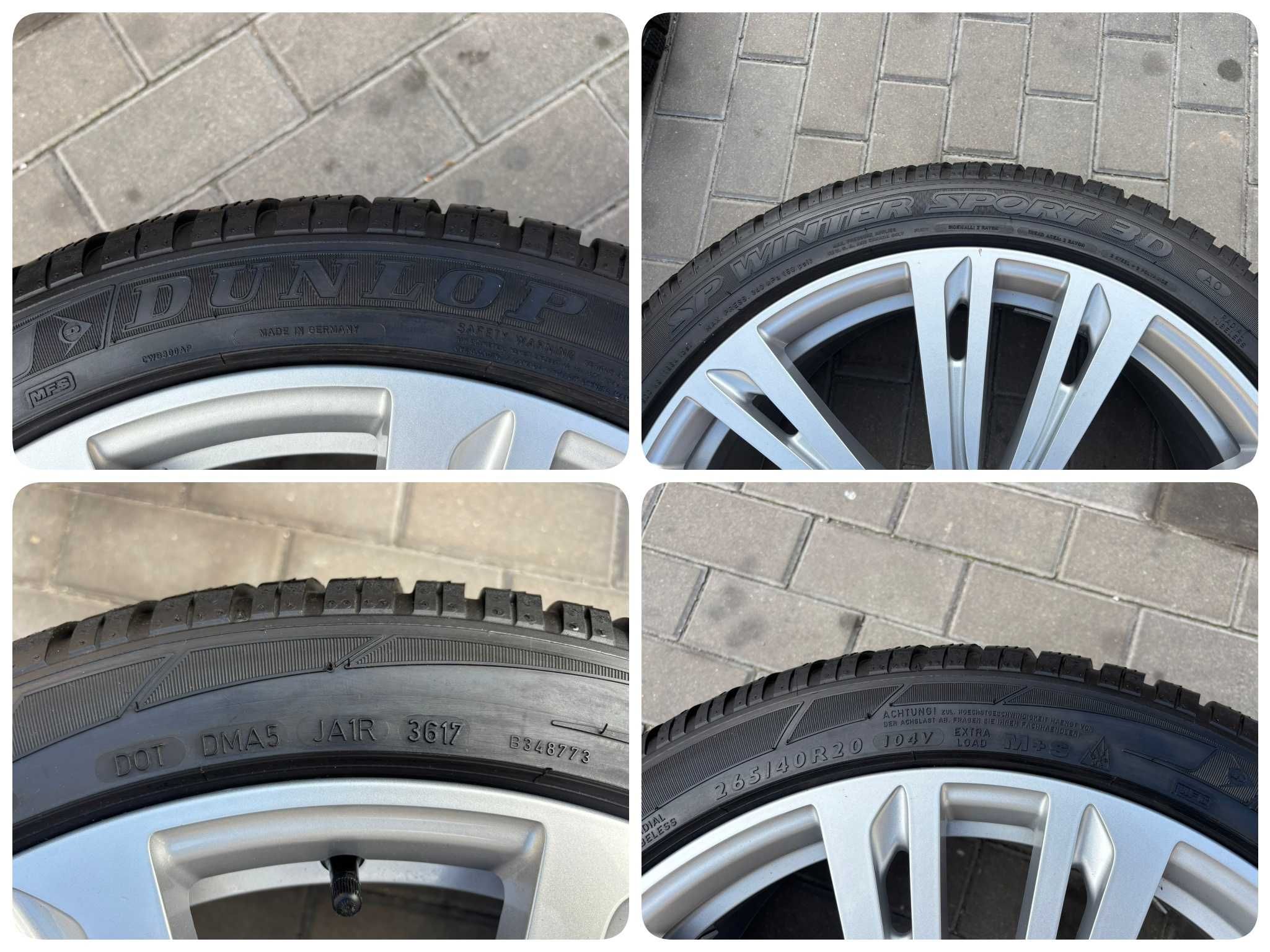 KOŁA ZIMOWE 20 Audi Seat Skoda VW BMW Cupra Mercedes 265/40R20 5X112